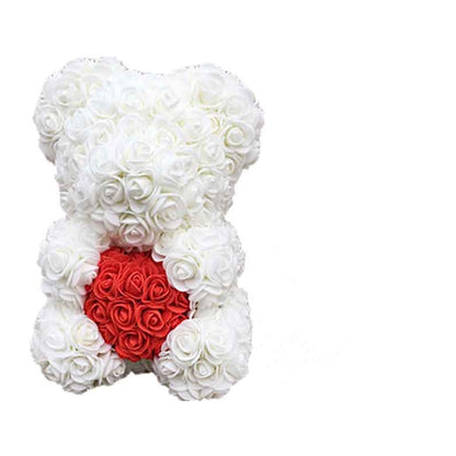 Valentines Day Gift 25Cm Red Rose Teddy Bear Soap Foam Artificial Flower Bea - Executive-Skincare