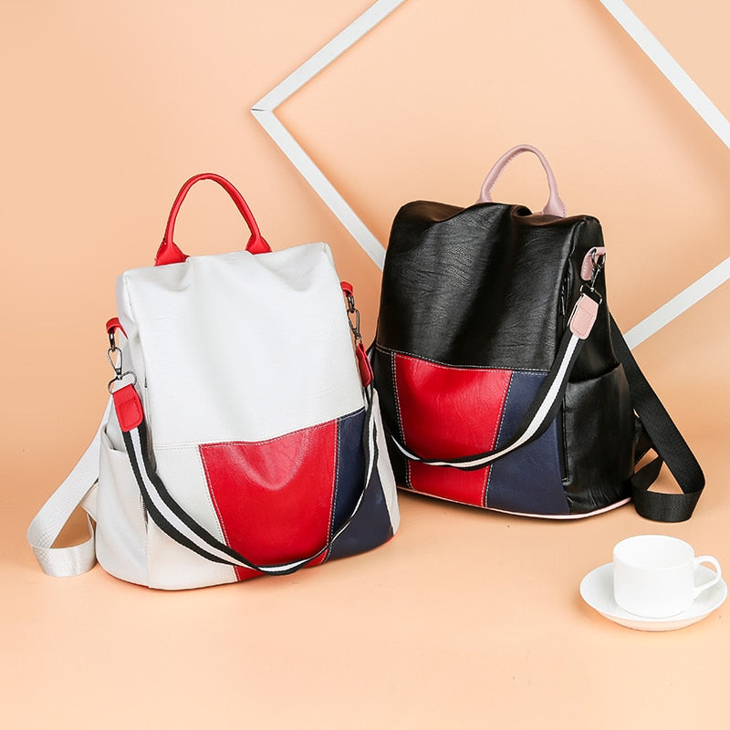 2021 New High Quality PU Leather Women Backpack Anti-Theft Travel Backpack Large Capacity School Bags for Teenage Girls Mochila - Executive-Skincare