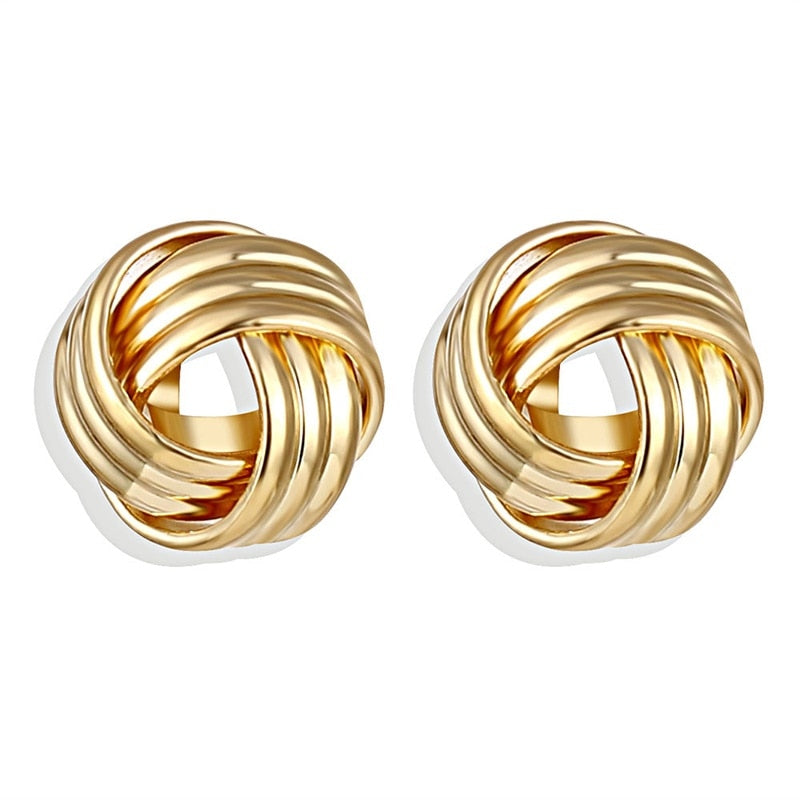 IPARAM 2021 New Big Circle Round Hoop Earrings for Women&#39;s Fashion Statement Golden Punk Charm Earrings Party Jewelry - Executive-Skincare