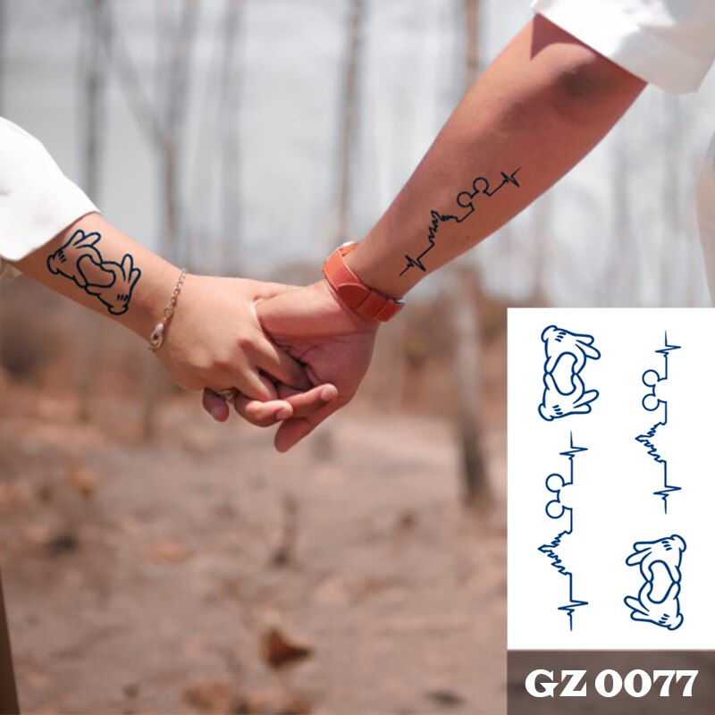 1Pcs Ink Juice Butterfly Text Tattoos Body Art Waterproof Temporary Tattoo Sticker For Men Women - Executive-Skincare