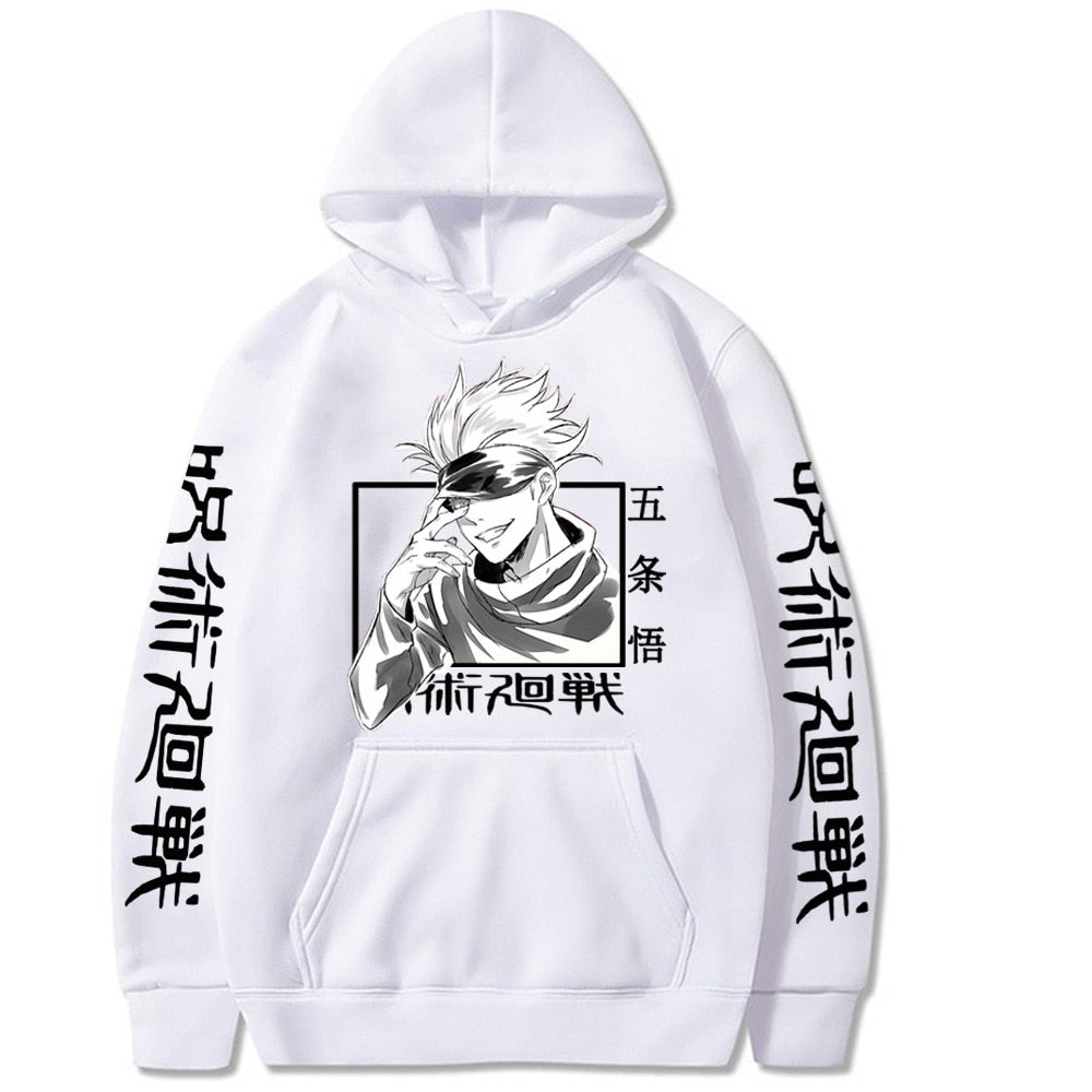 Jujutsu Kaisen Hoodie Hip Hop Anime Pullovers Tops Loose Long Sleeves Autumn Man Cloth - Executive-Skincare