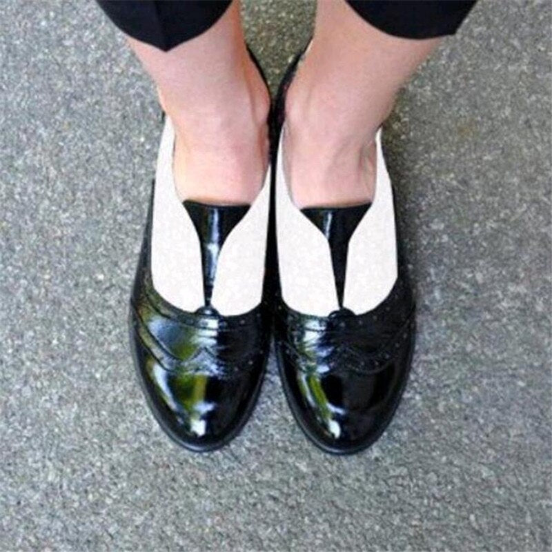 2021 New Style Women Flat Shoes Round Toe Oxford Shoes Woman PU Women Bullock Shoes Free Shipping ghn67 - Executive-Skincare