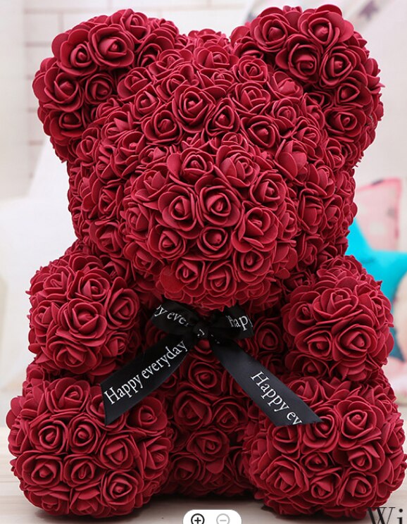 rose teddy bears flower rose bear  DIY gift box Christmas Valentine&#39;s Day present home decor wedding - Executive-Skincare