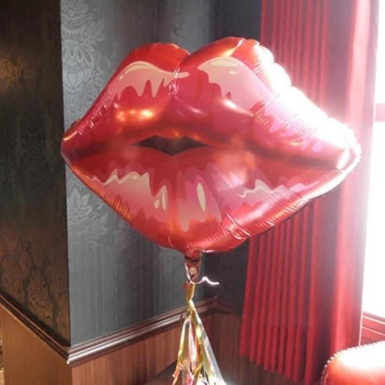 I Love You Kiss Me Lips Love Foil Balloon For Valentines Day Decoration Wedding Anniversary Inflatable Balloon Birthday Gifts - Executive-Skincare