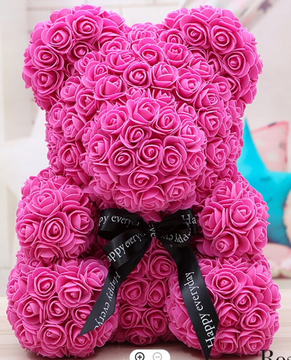 rose teddy bears flower rose bear  DIY gift box Christmas Valentine&#39;s Day present home decor wedding - Executive-Skincare