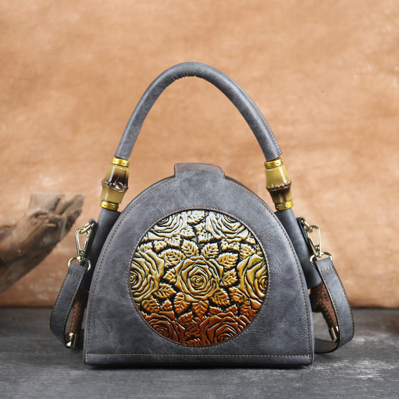 MOTAORA Retro Women Bag Handmade Embossed Handbag For Women High Quality Leather Shoulder Bag Ladies Luxury Vintage Bags Female - Executive-Skincare