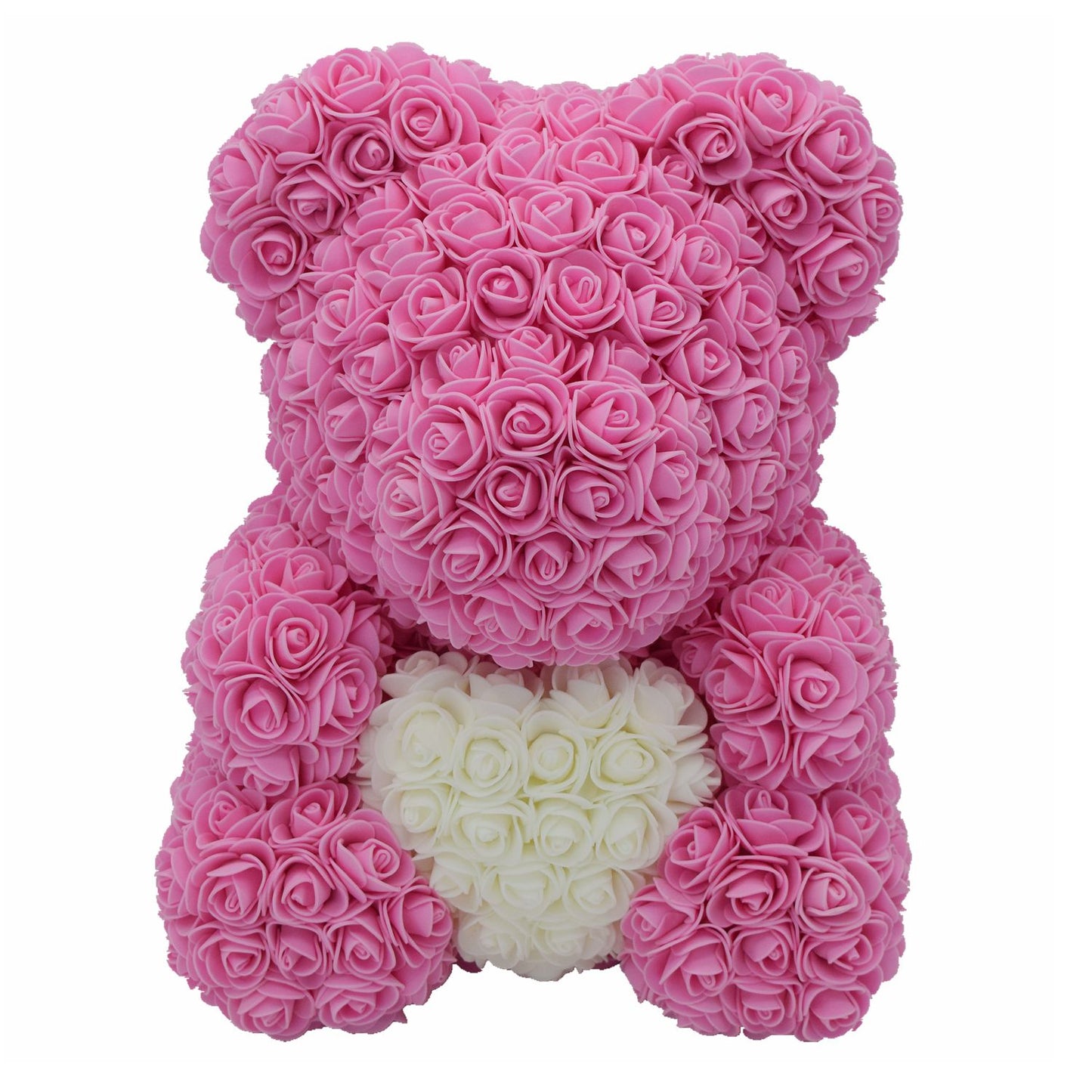 DropShipping 40cm 16Inches Rose Bear Artificial  Foam Flower Handmad Teddy For Women Valentine&#39;s Wedding Birthday Christmas Gift - Executive-Skincare