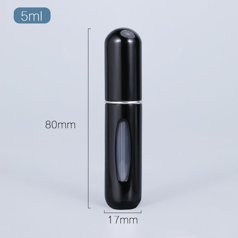 5ml Perfume Atomizer Portable Liquid Container For Cosmetics Mini Aluminum Spray Alcochol Empty Bottle  Refillable For Traveling - Executive-Skincare