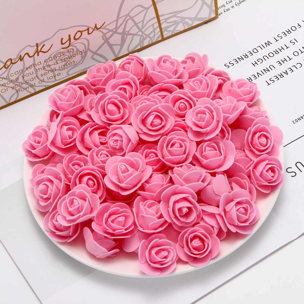 Teddy Bear of Roses PE Flowers Valentine&#39;s Day Diy Gifts Box Needlework Foam Model Artificial Flowers Christmas Home Decorations - Executive-Skincare