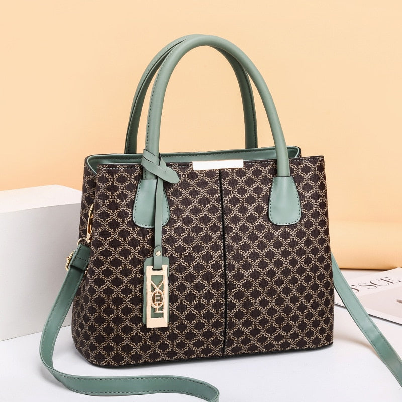 Newposs 2021 Fashion Women Handbags Tassel PU Leather Totes Bag Top-handle Embroidery Bag Shoulder Bag Lady Simple Style - Executive-Skincare