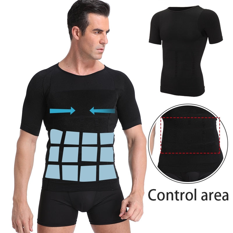 Men Slimming Shaper Posture Vest Male Tummy Abdomen Corrector Compression  Chest Corset - Executive Quality Store