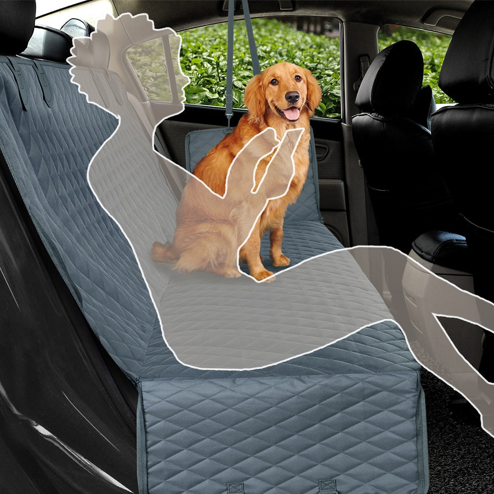 PETRAVEL Dog Car Seat Cover Waterproof Pet Travel Dog Carrier Hammock Car Rear Back Seat Protector Mat Safety Carrier For Dogs - Executive-Skincare