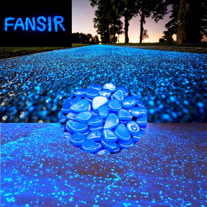 Glow in the Dark Garden Pebbles Glow Stones Rocks for Walkways Garden Path Patio Lawn Garden Yard Decor Luminous Stones 25/50pcs - Executive-Skincare