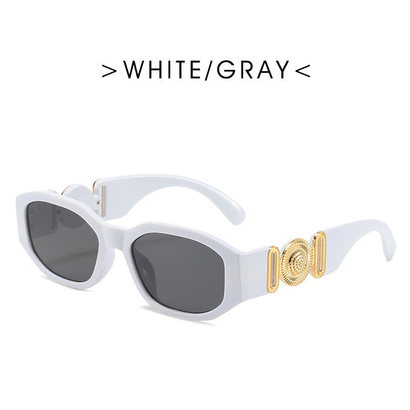 Fashion Brand Design Vintage Small Rectangle Sunglasses Women Men Retro Cutting Lens Gradient Square Sun Glasses Female UV400 - Executive-Skincare