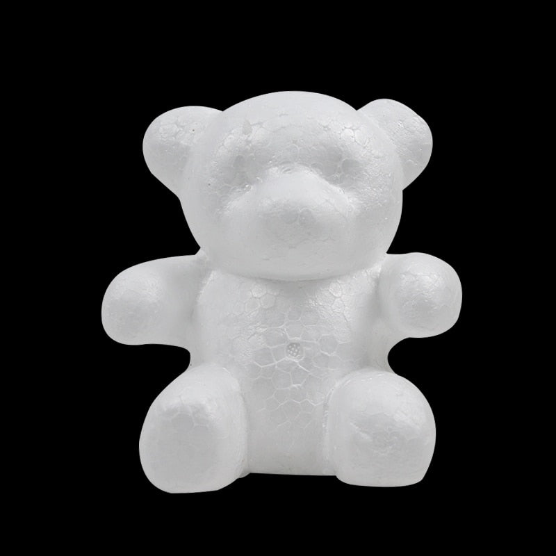 Valentine&#39;s Day Gifts white Foam Bear Mold LED Teddy Rose Bear Artificial Rose Flower For Birthday Party Wedding Decoration - Executive-Skincare