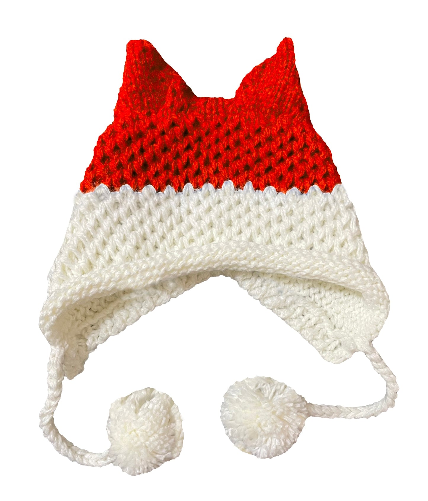 BomHCS Cute Fox Ears Beanie Winter Warm 100% Handmade Knit Hat - Executive-Skincare