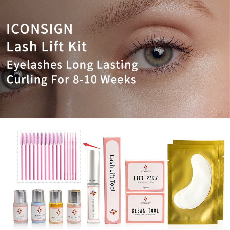 Dropshipping Upgraded Lash Lift Kit ICONSIGN Lifting Lashes Eyelash Enhancer Lash Perm Lash Curl Eye Makeup Tools Salon Home Use - Executive-Skincare