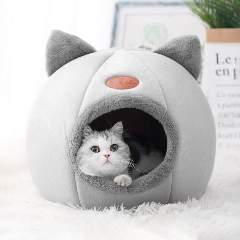 Deep Sleep Comfort In Winter Cat Bed Little Mat Basket Small Dog House Products Pets Tent Cozy Cave Nest Indoor Cama Gato - Executive-Skincare