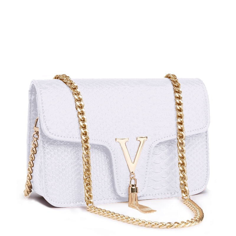 Luxury Handbags Women Bags Designer European America Ladies Chic Leather Stylish Crossbody Shoulder Bags Yellow Golden Handbag - Executive-Skincare