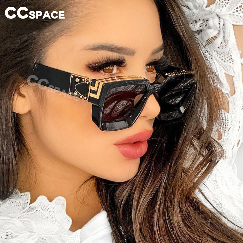 2023 Square Large Frame Luxury Brand Sunglasses Men Women Fashion Uv400 Glasses