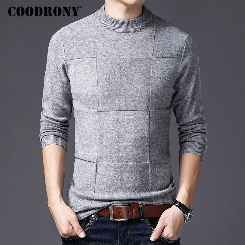 COODRONY Mens Sweaters 2020 Winter Christmas Sweater Men Pullover Men Cashmere Turtleneck Pull Homme Clothes Jersey Hombre H007 - Executive-Skincare