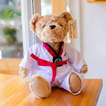 25/35cm New Cute Teddy Bear Taekwondo Bear Cub Doll Couple Kid&#39;s Small Teddy Plush Toy Valentine Xmas Birthday gift For Kids - Executive-Skincare