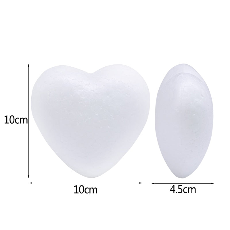 1Pc Polystyrene Styrofoam Foam Heart Rose Bear Crafts For Birthday Party DIY Decoration Wedding Valentines Day Gift - Executive-Skincare