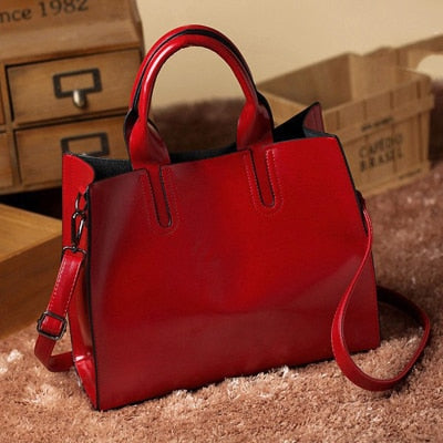 Leather Handbags Big Women Bag High Quality Casual Female Bags Trunk Tote Crossbody Shoulder Bag Ladies Large Bolsos - Executive-Skincare