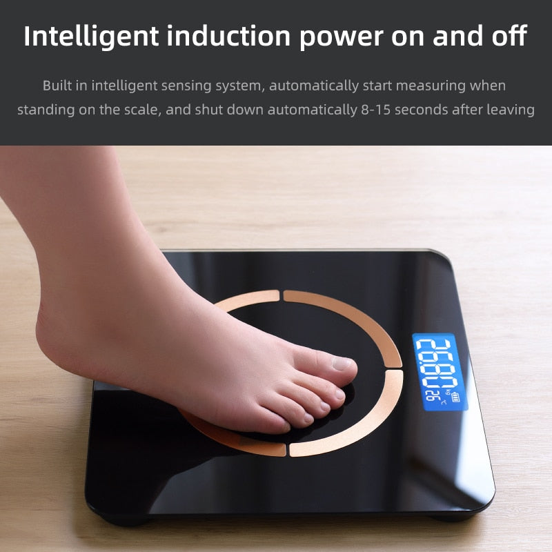 Smart Bathroom Scales Wireless Digital Weight Scale Body Fat BMI  Bluetooth Smartphone - Executive Quality Store