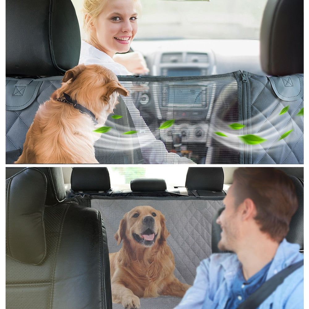 PETRAVEL Dog Car Seat Cover Waterproof Pet Travel Dog Carrier Hammock Car Rear Back Seat Protector Mat Safety Carrier For Dogs - Executive-Skincare