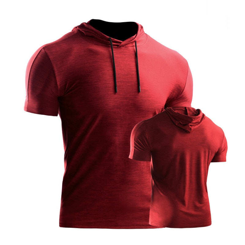 Male Training Shirts Quick Drying Gym Clothing Musculation Sportswear Fitness Running Jackets Rashguards Hoodies ropa deportiva - Executive-Skincare