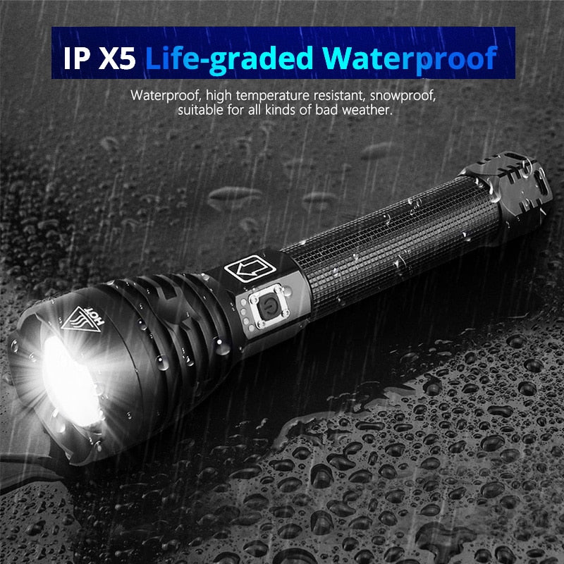 350000cd XPH90 70 50 LED/Powerful/Rechargeable/Tactical/Handled/EDC Flashlight cob Bike/Camping/Underwater/Search/Portable Light - Executive-Skincare