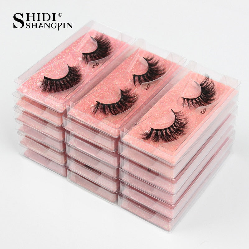 SHIDISHANGPIN Eyelashes 3D Mink Lashes Natural False