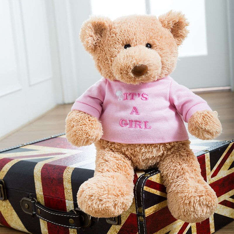 Message Bear Stuffed Animals Plush Toy I Love You Teddy Bear with Removable T-Shirt Gift for Kids, 11&quot; - Executive-Skincare