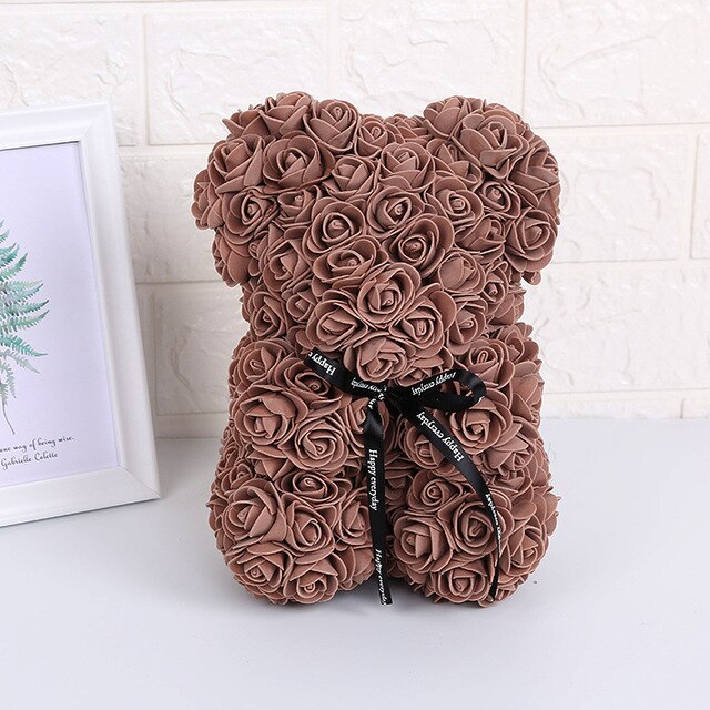 Red Rose Bear    25 cm Teddy  Artificial Bear Rose Valentine&#39;s Day For Girlfriend Women Wife Mother&#39;s Day Gifts - Executive-Skincare