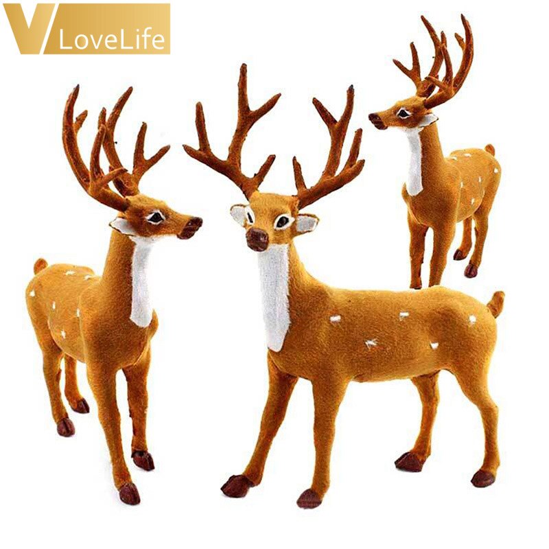 15/20/25cm Christmas Reindeer Xmas Elk Plush New Year Gifts Christmas Decorations for Home Christmas tree Decor Ornaments 2020 - Executive-Skincare