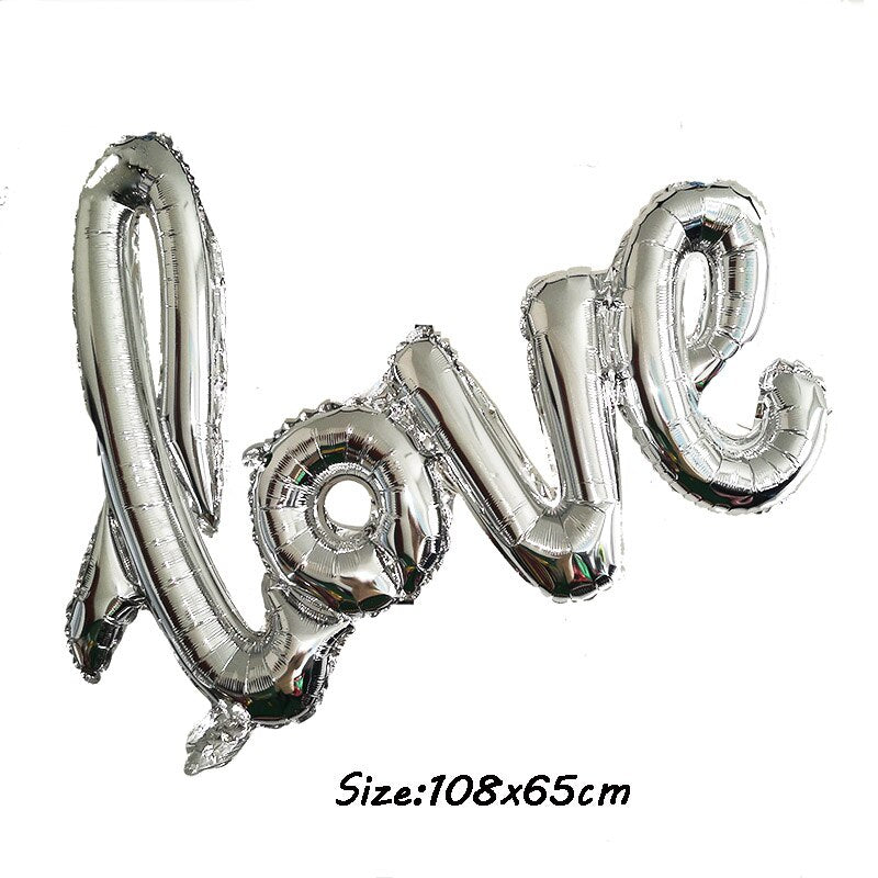 I Love You Kiss Me Lips Love Foil Balloon For Valentines Day Decoration Wedding Anniversary Inflatable Balloon Birthday Gifts - Executive-Skincare