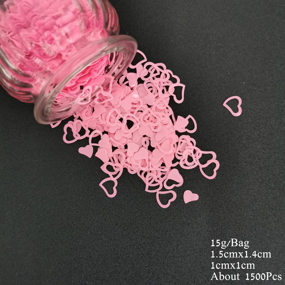 Acrylic Heart Confetti Scatter Crystal Beads Wedding Party Decor PVC Squins Engaement Anniversary Valentine Party Supplies - Executive-Skincare