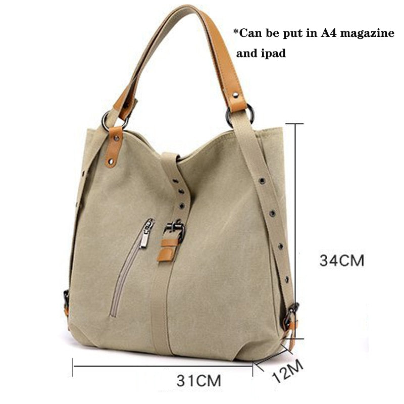 KMFFLY Designer High Capacity Multifunction Canvas Shoulder Crossbody Bags for Women Summer Simple Luxury Brand Travel Handbags - Executive-Skincare