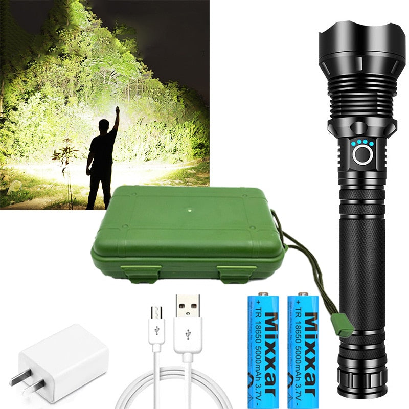 350000cd XPH90 70 50 LED/Powerful/Rechargeable/Tactical/Handled/EDC Flashlight cob Bike/Camping/Underwater/Search/Portable Light - Executive-Skincare