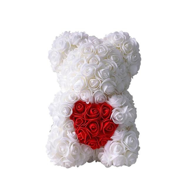 Red Rose Bear    25 cm Teddy  Artificial Bear Rose Valentine&#39;s Day For Girlfriend Women Wife Mother&#39;s Day Gifts - Executive-Skincare