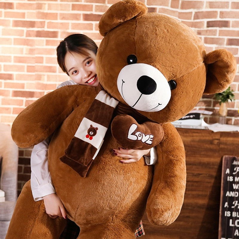 New Hot High Quality 4 Colors Teddy Bear With Scarf Stuffed Animals Bear Plush Toys Doll Pillow Kids Lovers Birthday Baby Gift - Executive-Skincare