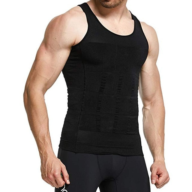 Slimming Vest Men&#39;s Slimming Underwear Body Shaper Waist Cincher Corset Men Shaper Vest Body Slimming Tummy Belly Body Shapewear - Executive Quality Store