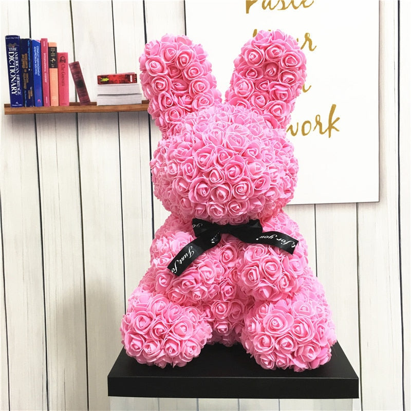 1pc 20cm Polystyrene Foam Teddy Bear Rabbit Mold PE Artificial Rose Flower Wedding Valentine  Day Gift Home Decorations - Executive-Skincare