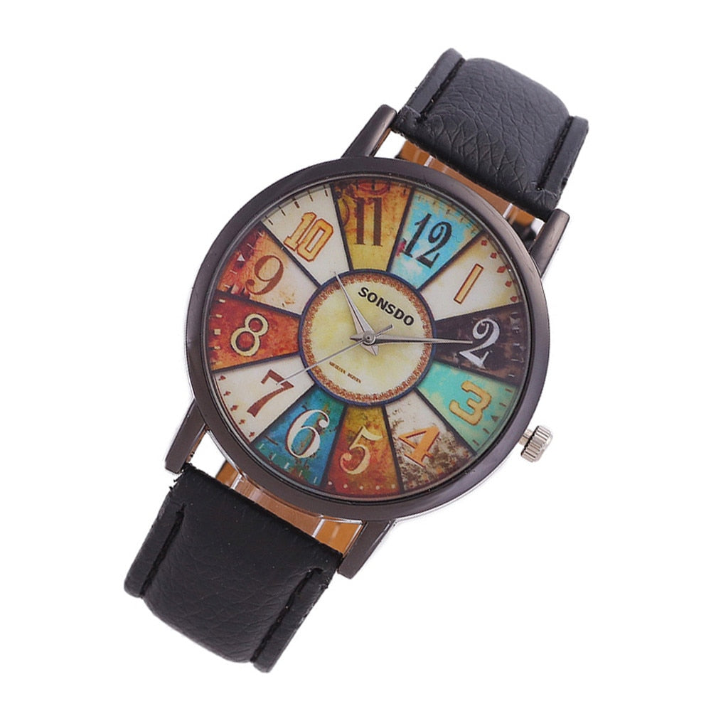 Women&#39;s Wrist Watch 2022 Womens Unisex Luxury Brand Retro Casual Faux Leather Analog Quartz Watch Clock Wristwatches Reloj Mujer - Executive-Skincare