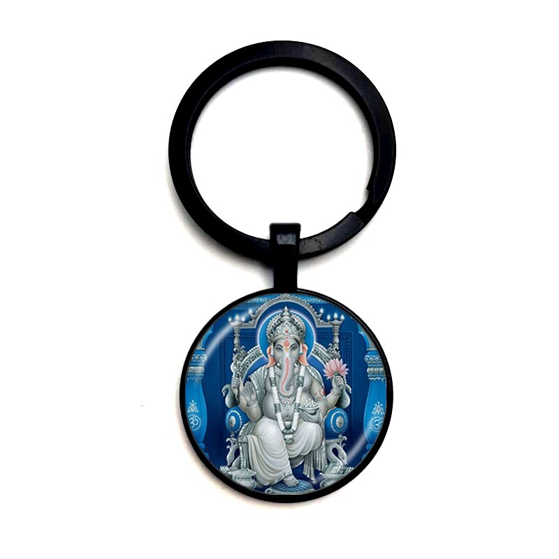 2020 Lord Ganesh Ganesha Necklace God of Wealth Pendant Hindu Elephant Necklace Buddha Meditation Spirit Jewelry Necklace - Executive-Skincare