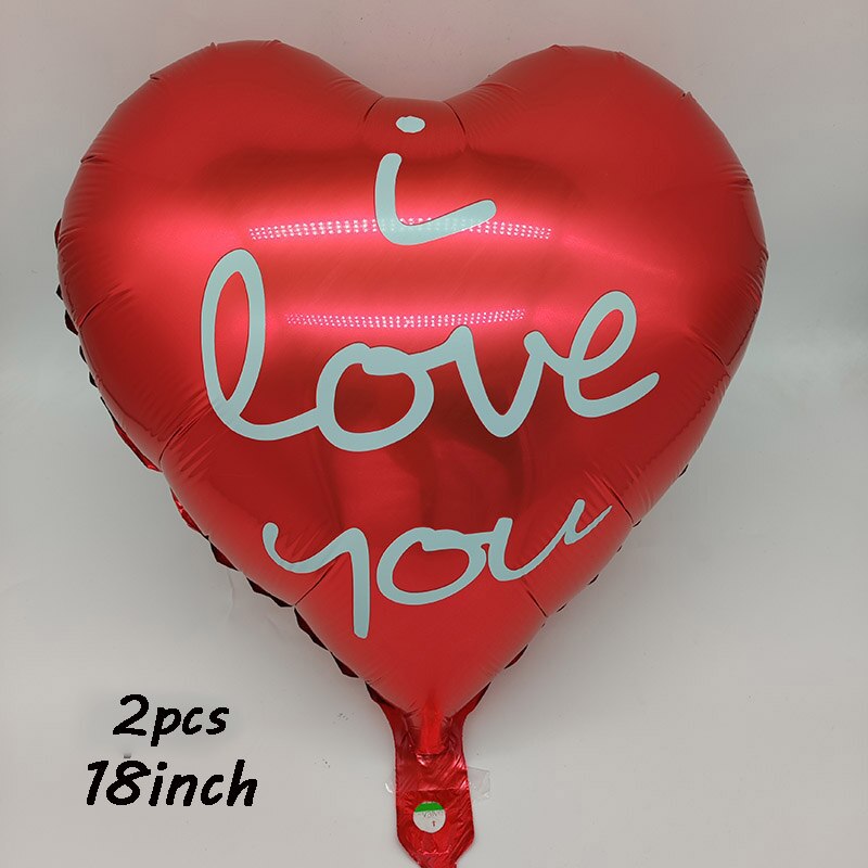 I Love You Kiss Me Lips Love Foil Balloon For Valentines Day Decoration Wedding Anniversary Inflatable Balloon Birthday Gifts - Executive-Skincare