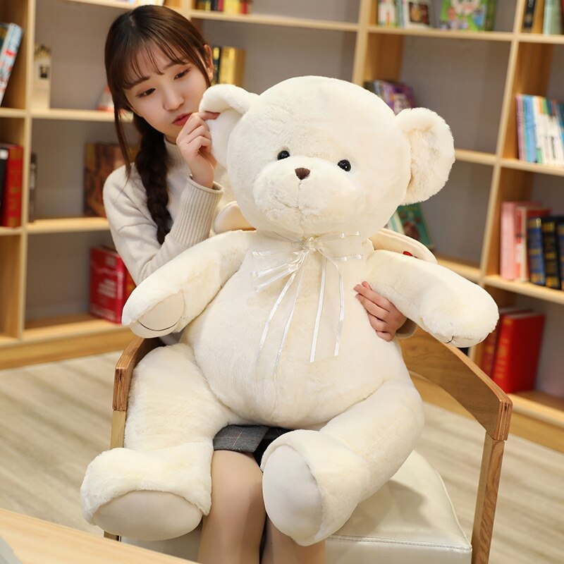 Hot New Quality White Rose Fragrance Angel Bear Plush Toy Soft Stuffed Cartoon Animal Teddy Bear Doll Valentine&#39;s Gift For Girls - Executive-Skincare