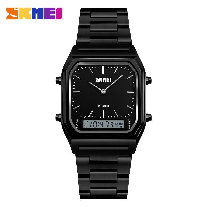 SKMEI Fashion Casual Watch Men Digital Dual Time Sports Chronograph 3bar Waterproof Quartz Wristwatches relogio masculino 1220 - Executive-Skincare