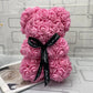 HOT Valentines Day Gift 25cm Red Rose Teddy Bear Rose Flower Artificial Decoration Christmas Gifts Women Valentines Gift - Executive-Skincare